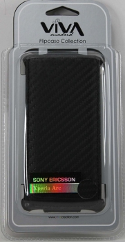 Чехол для Sony Ericsson Xperia Arc S Viva Madrid Flip Black